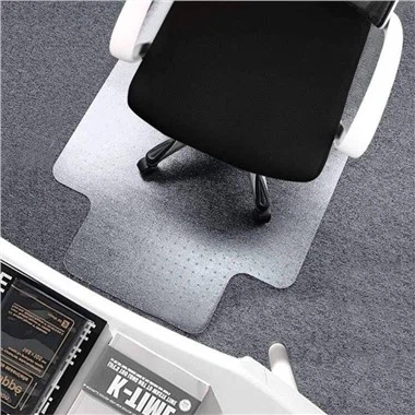 45" X 53" Polycarbonate biwo chèz Mat ak lèv pou tapi