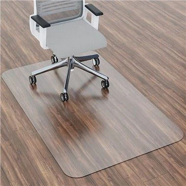 45" X 53" rektangilè Polycarbonate biwo chèz Mat pou etaj difisil